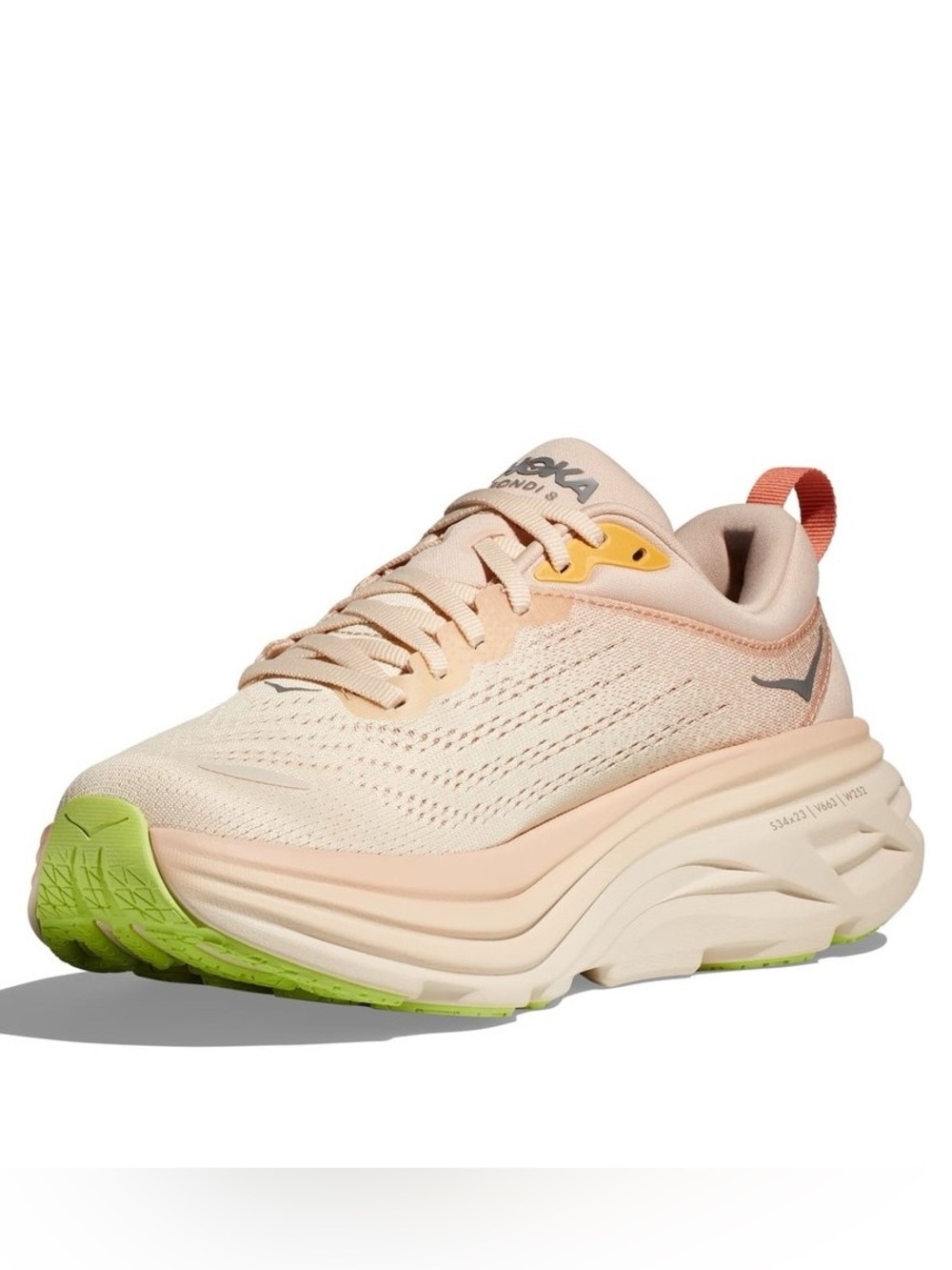 HOKA Bondi 8 Running Shoe, size 11, Cream Vanilla - Picture 3 of 16